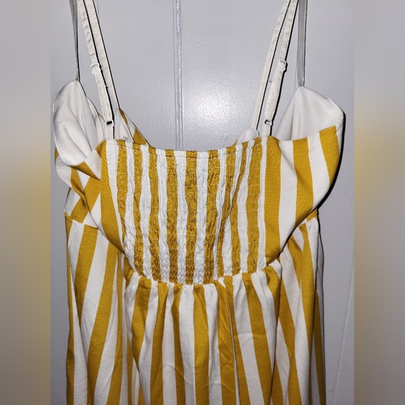 Golden Yellow Stripped Dress - Picture 2 of 3